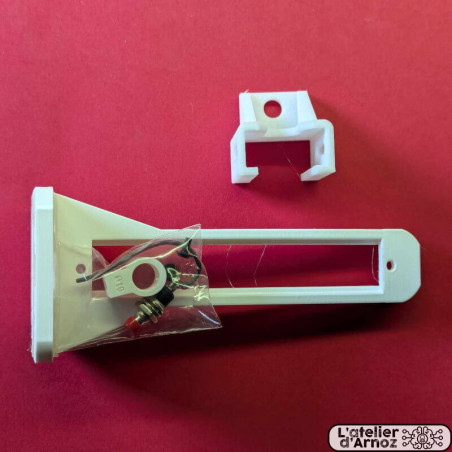 Impression 3D lance bille avec bouton Blanc